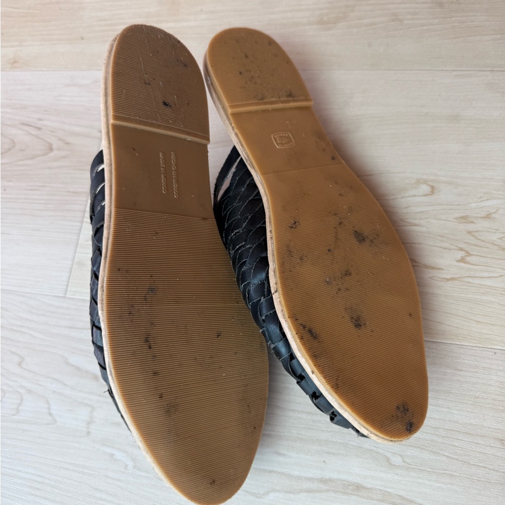 Lola Y Tula Handwoven Leather Slides Size 9 - Picture 10 of 10